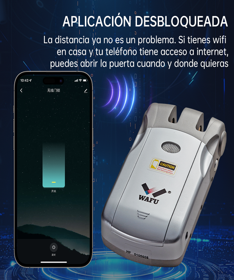 WF-019 desbloqueo remoto por App