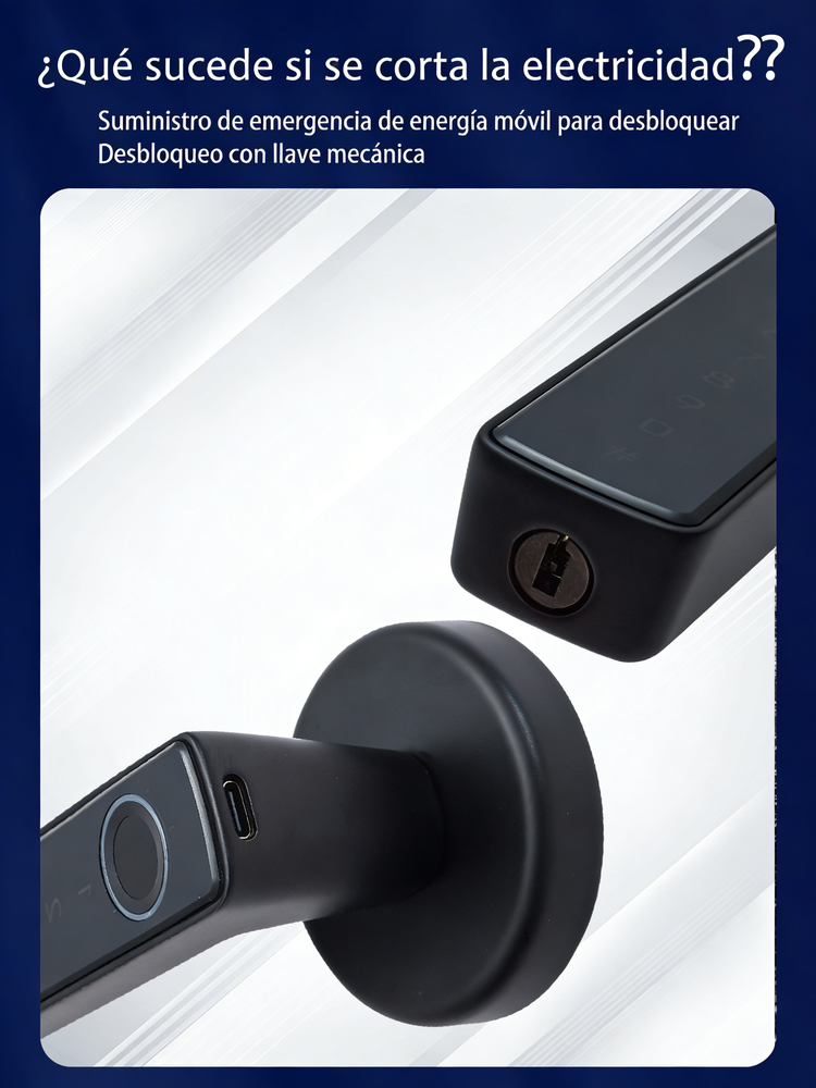 WF-F6 llave mecánica + puerto de emergencia Type-C