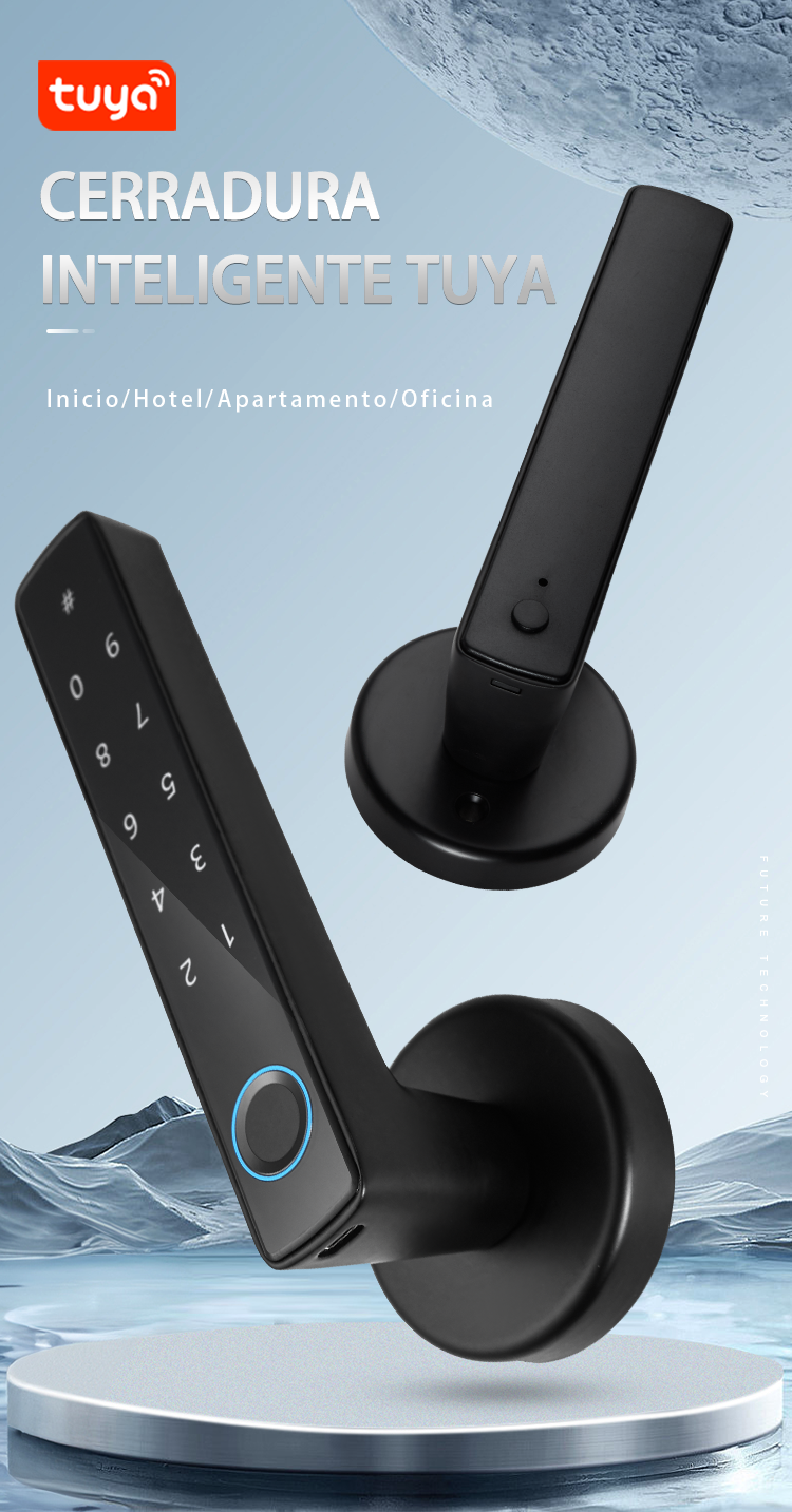 WF-F8 cerradura inteligente Tuya con huella digital