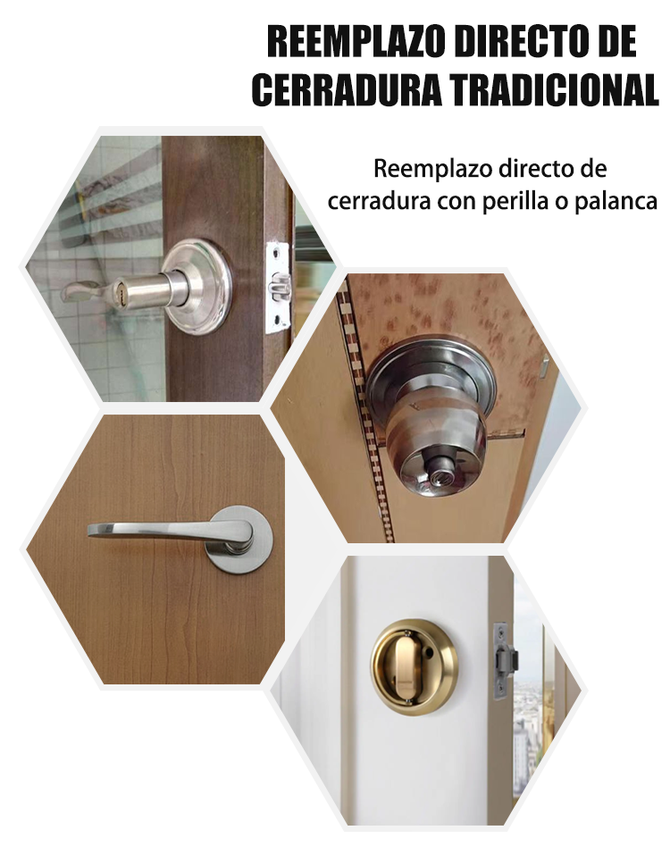 WF-F8 reemplazo directo de cerradura de manija antigua