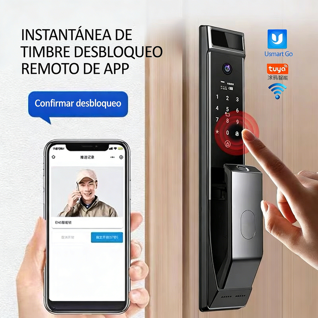 WF-MY4 captura de timbre y desbloqueo remoto vía App