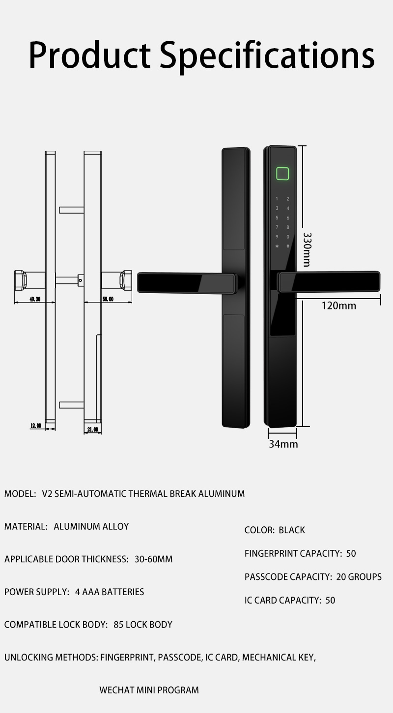 WAFU WF-V2 — parámetros y dimensiones del producto | imagen 12
