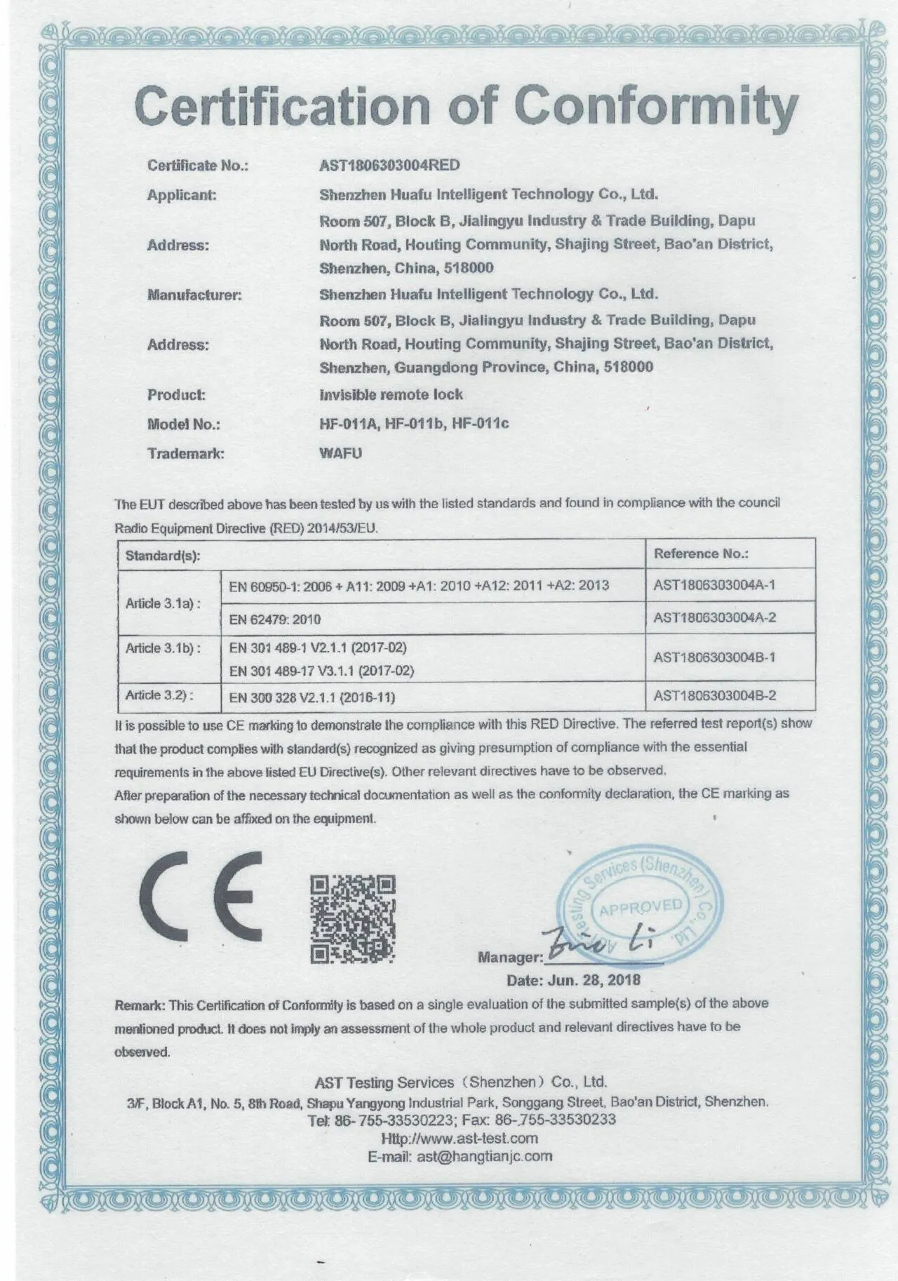 Certificado CE