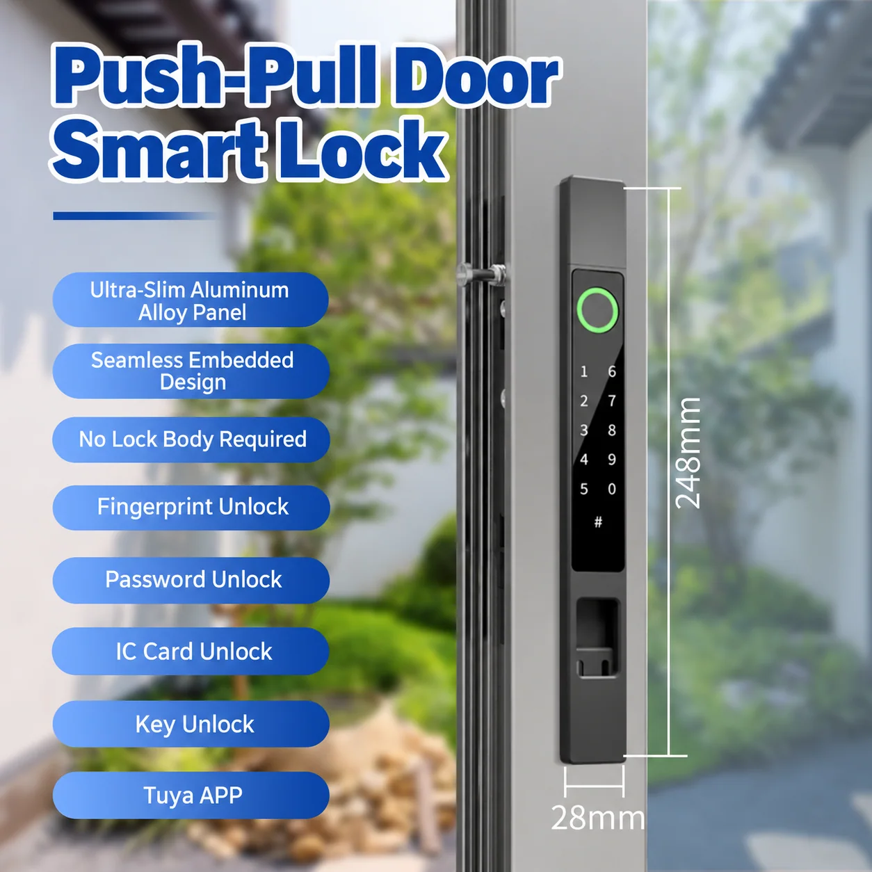 Imagen de la cerradura para puerta corredera WAFU N1 1