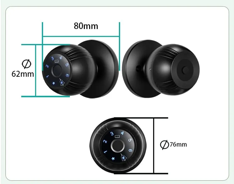 WF-Q7 diámetro del cuerpo de la cerradura 76 mm