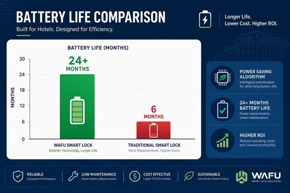 Comparativa de autonomía de batería: más de 24 meses en uso hotelero típico